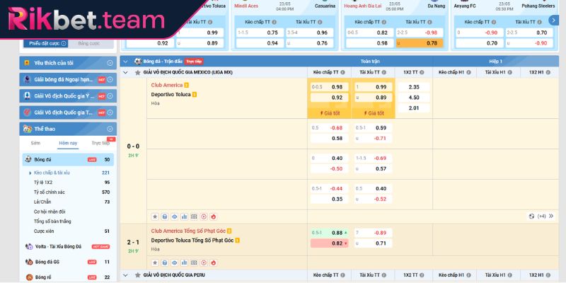 K-Sport Rikbet - Nền Tảng Cá Cược Thể Thao Đỉnh Cao 2 Tỷ lệ cược cạnh tranh