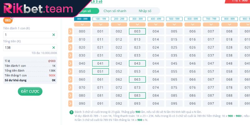 Lô Đề 3 Miền RIKBET Tìm Hiểu Thông Tin Và Cách Chơi Dễ Thắng 3 Chiến lược bao mở rộng lựa chọn số để dễ thắng