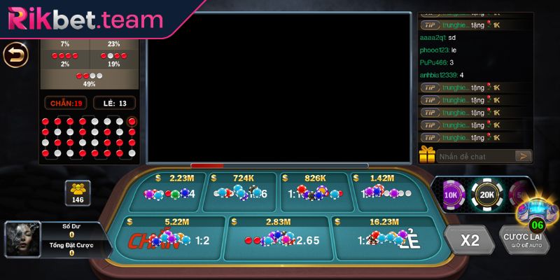 Quan sát và đặt theo người thắng liên tiếp